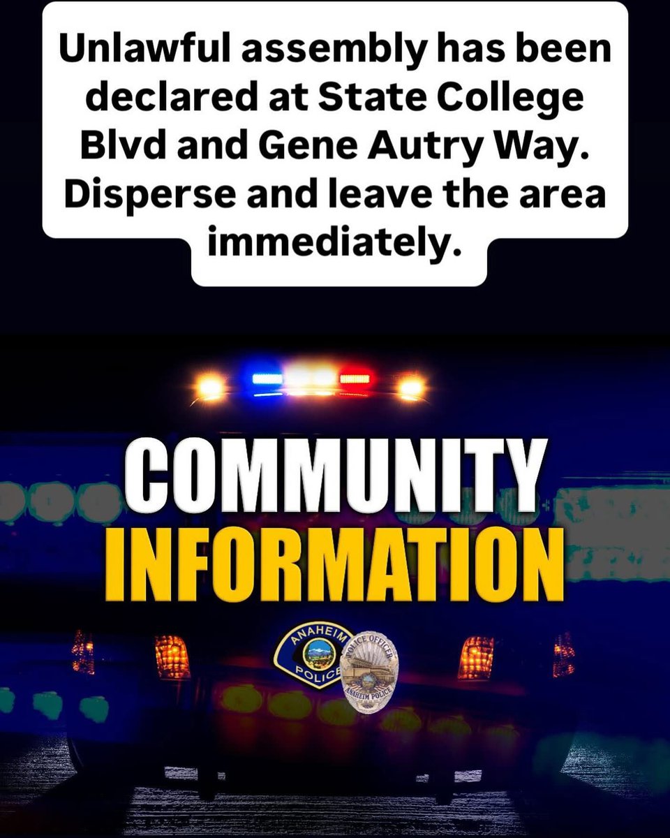 BREAKING: Anaheim PD Clashes with Anti-ICE Protesters Near Stadium