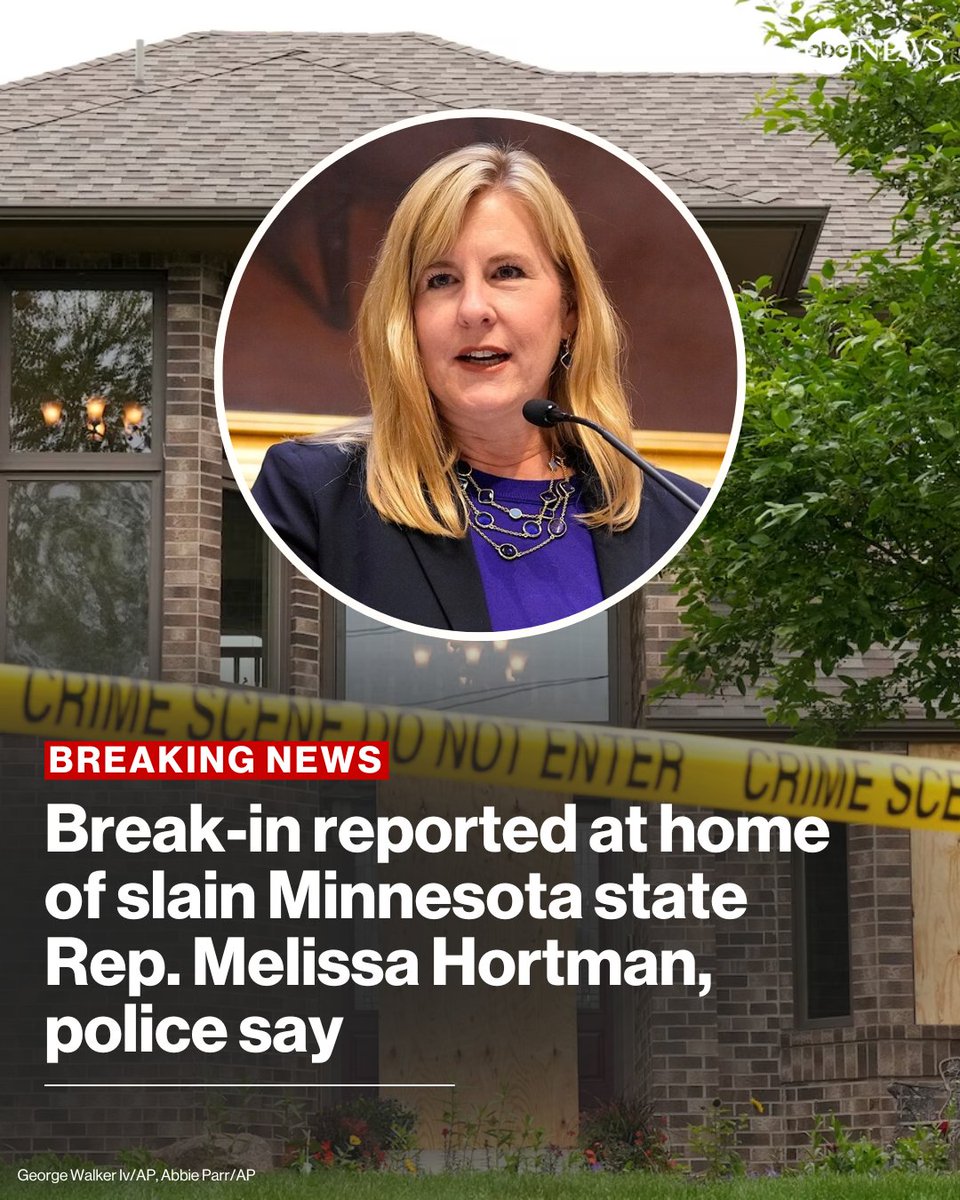 BREAKING: Break-In at Home of Slain Rep. Melissa Hortman!