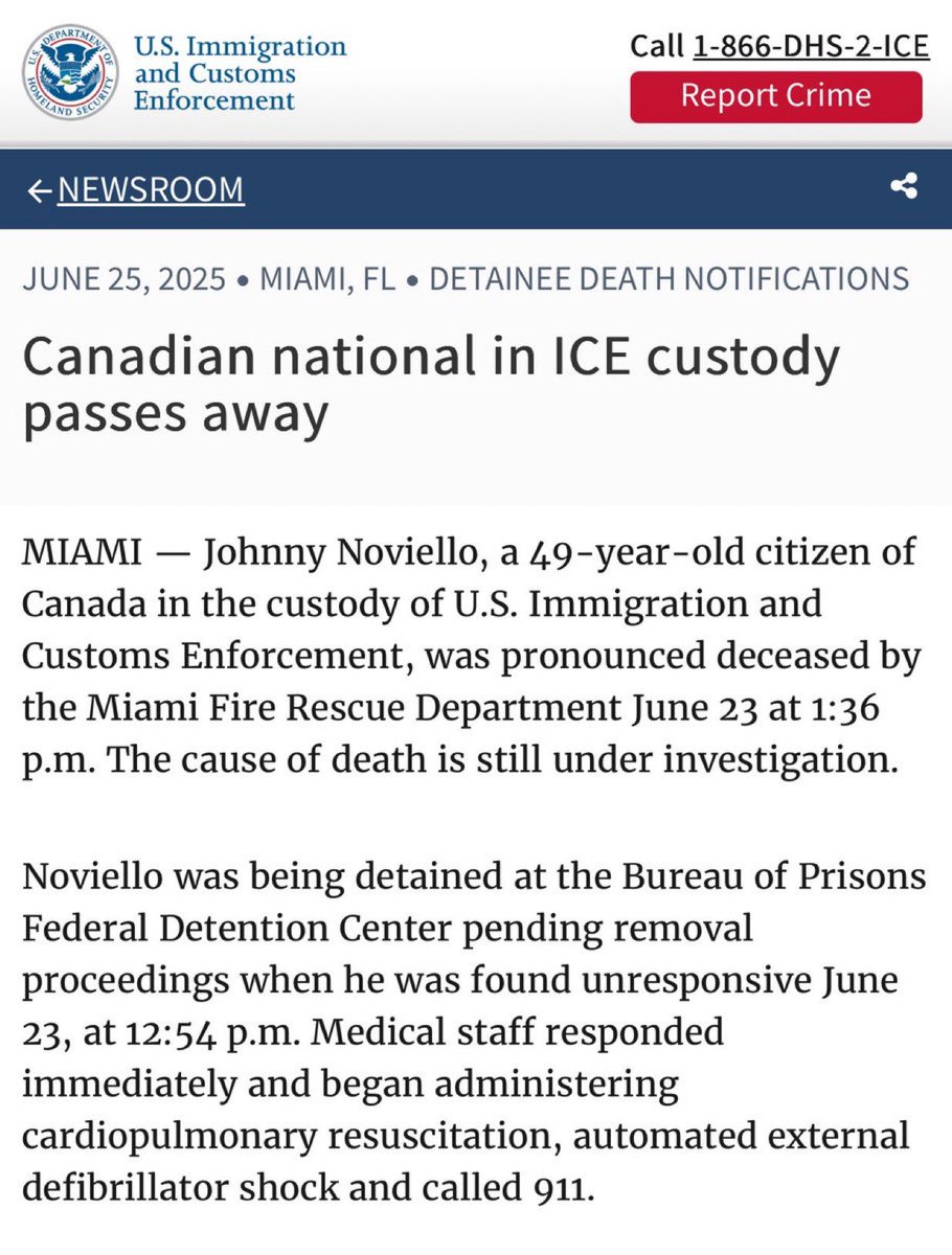 BREAKING: Canadian Man Dies in ICE Custody - Outrage Ensues!