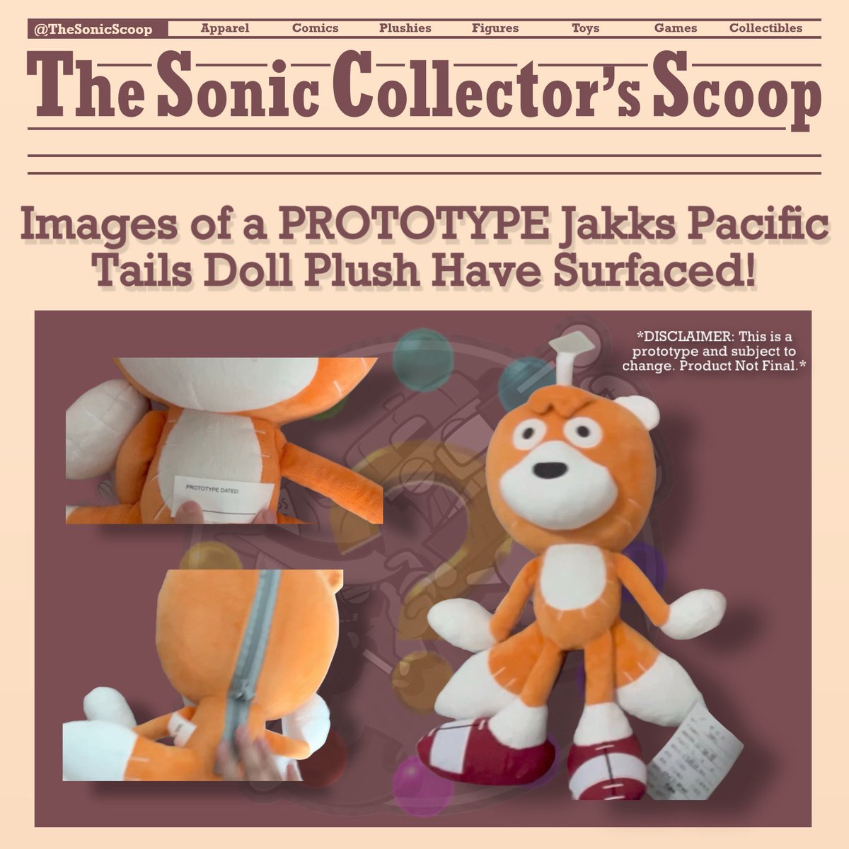 🚨BREAKING: Controversial Jakks Tails Doll Plush Prototype Leaked!🚨