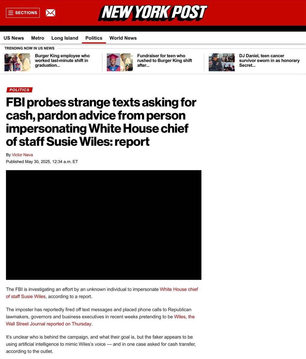 BREAKING: FBI Probes Shocking Susie Wiles Impersonation Scheme!