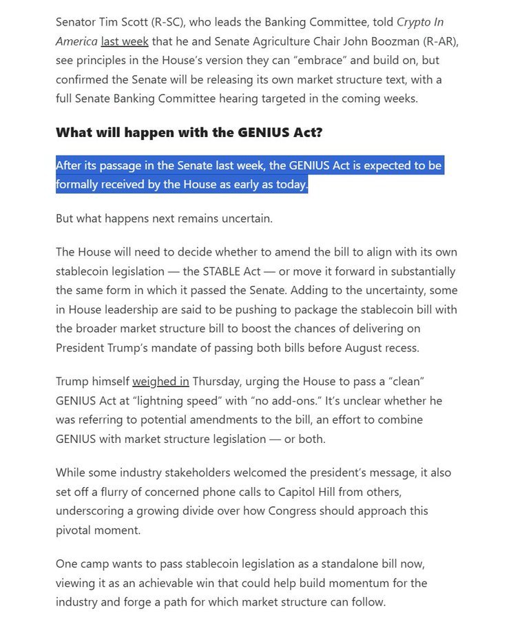 🚨 BREAKING: Genius Act Stablecoin Bill Sparks Fierce Debate in Congress!