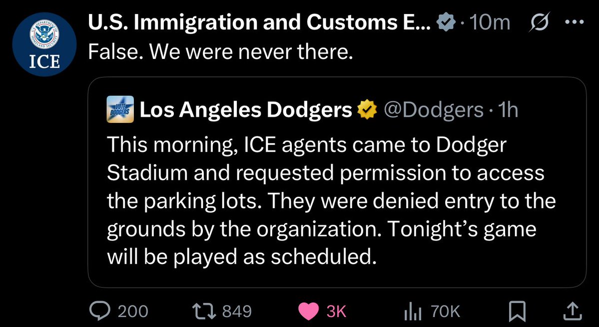 BREAKING: ICE Accuses LA Dodgers of Deceiving 3M Followers!