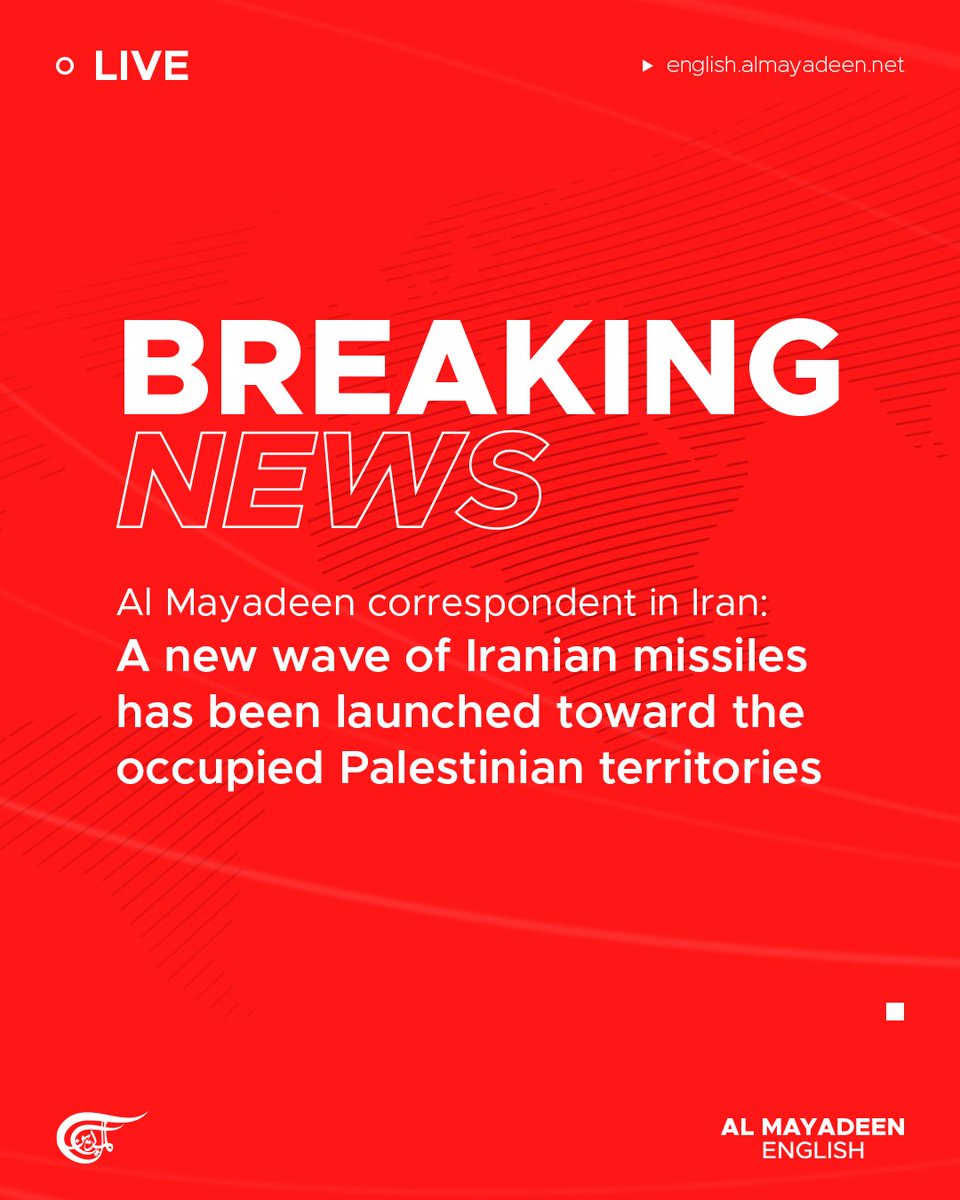 BREAKING: Iran Launches 19th Missile Wave at Israeli Targets