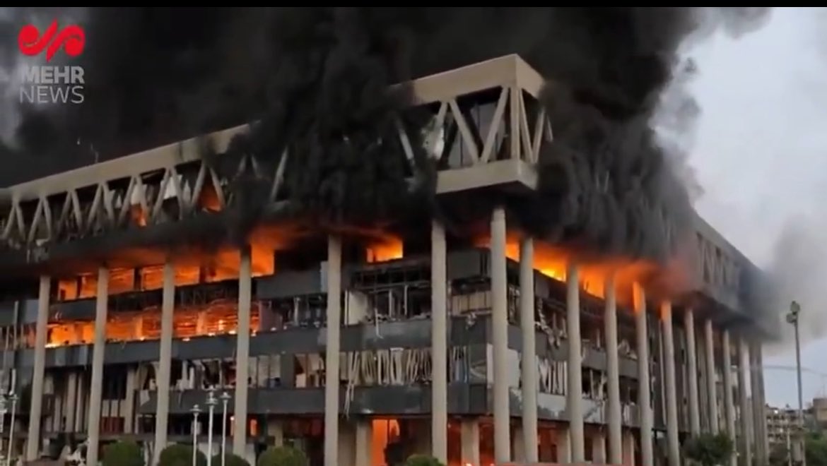 BREAKING: Israel Bombs Iranian TV, Claims It's a Khamas Front!