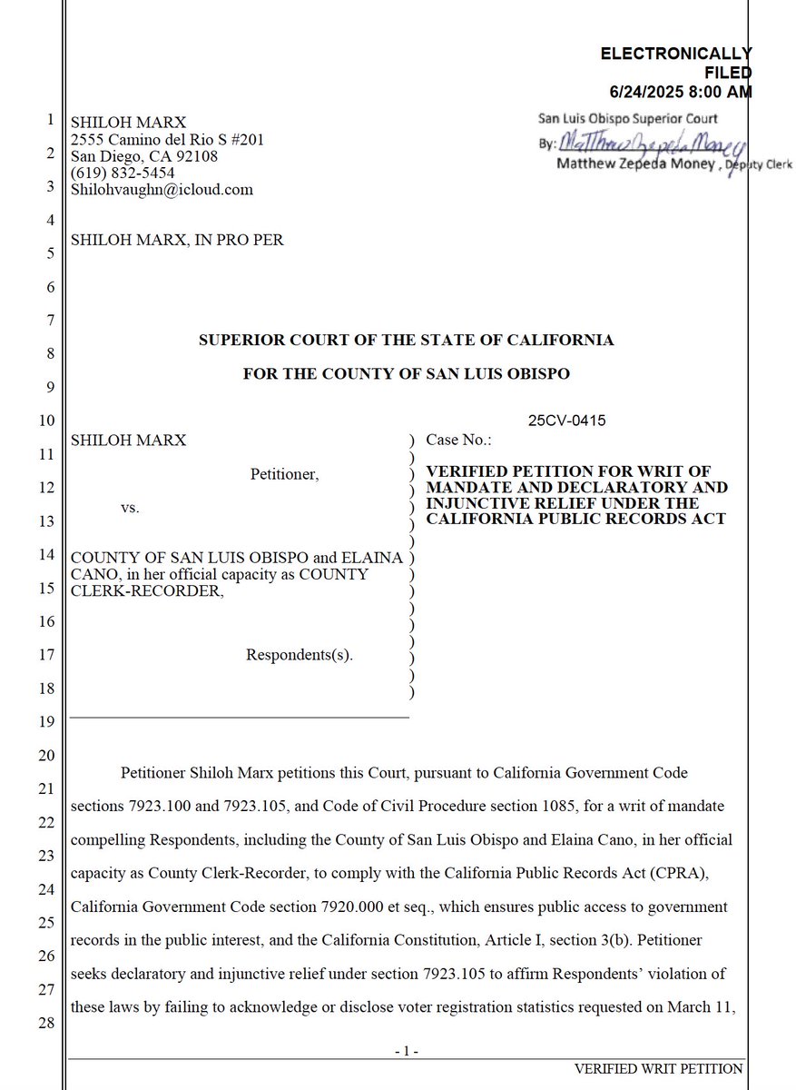 BREAKING: Lawsuit Forces San Luis Obispo to Release Voter Records!