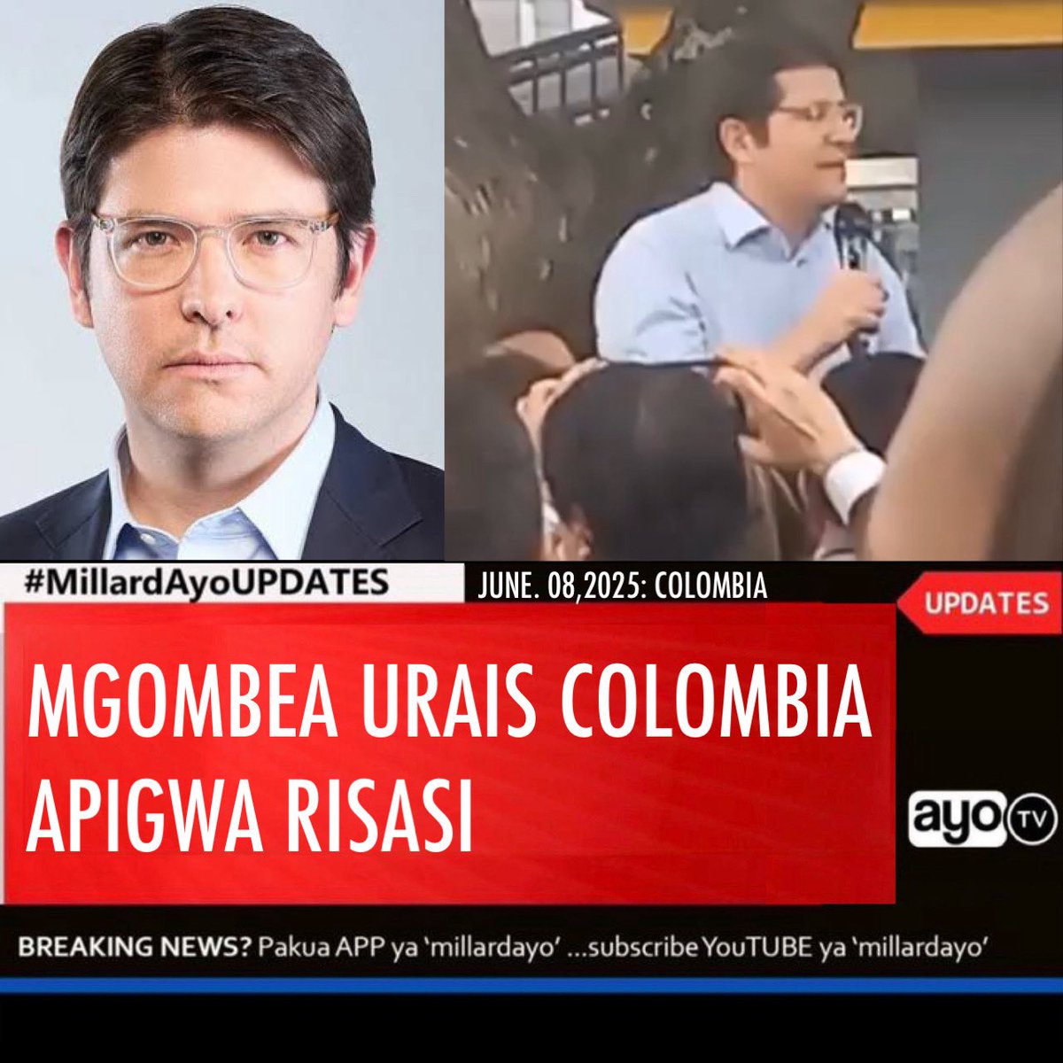 BREAKING: Miguel Uribe Turbay Shot in Head During Speech in Bogotá!
