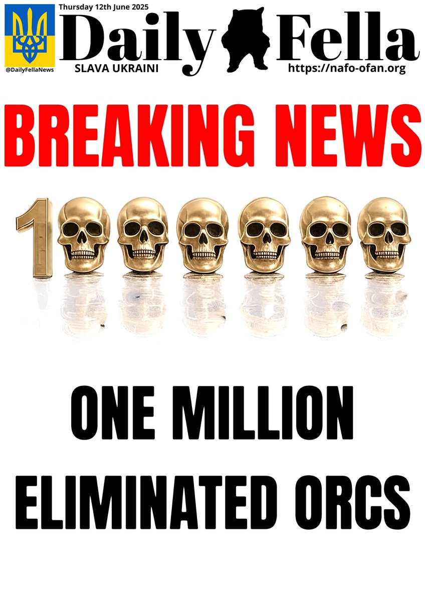 🚨‼️ BREAKING NEWS ‼️🚨 One Million Orcs Eliminated on Rashist Day!
