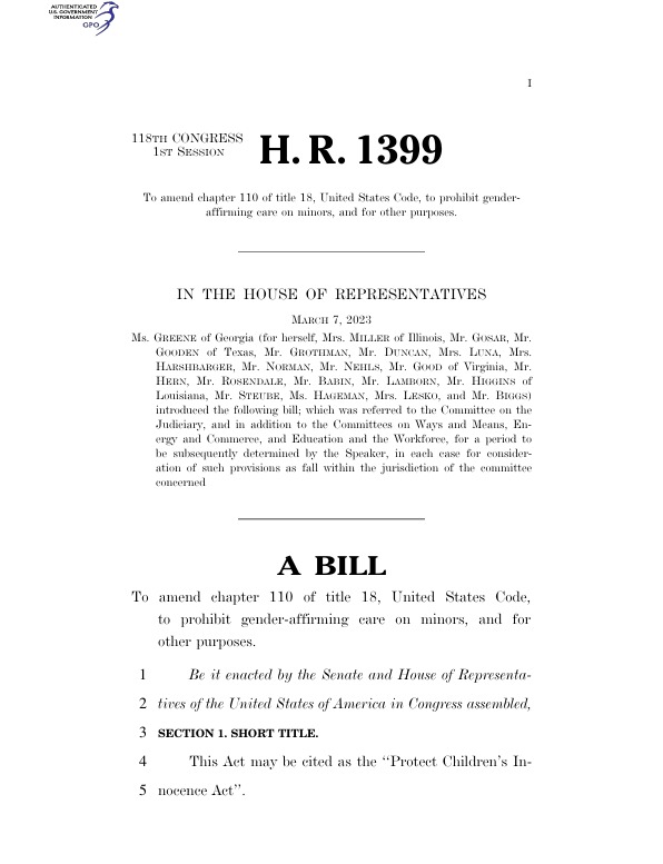 BREAKING: Outrage as Bill Banning Child Gender Surgeries Advances!
Act Now to Protect Innocence - Controversial Measures Spark Debate