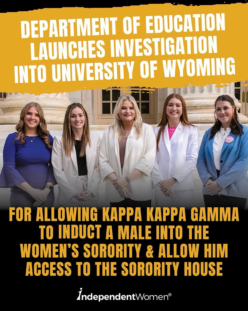 BREAKING: Title IX Probe at Wyoming Over Male in Sorority!