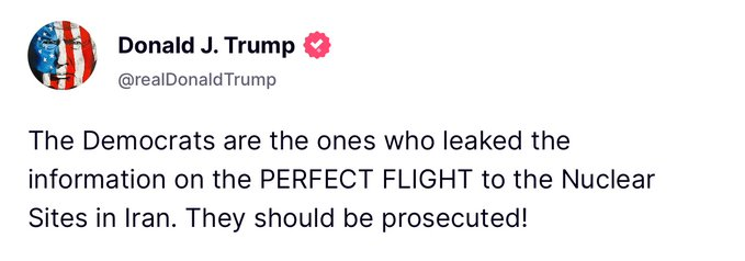 BREAKING: Trump Accuses DEMOCRATS of Leaking Intel on Iran!