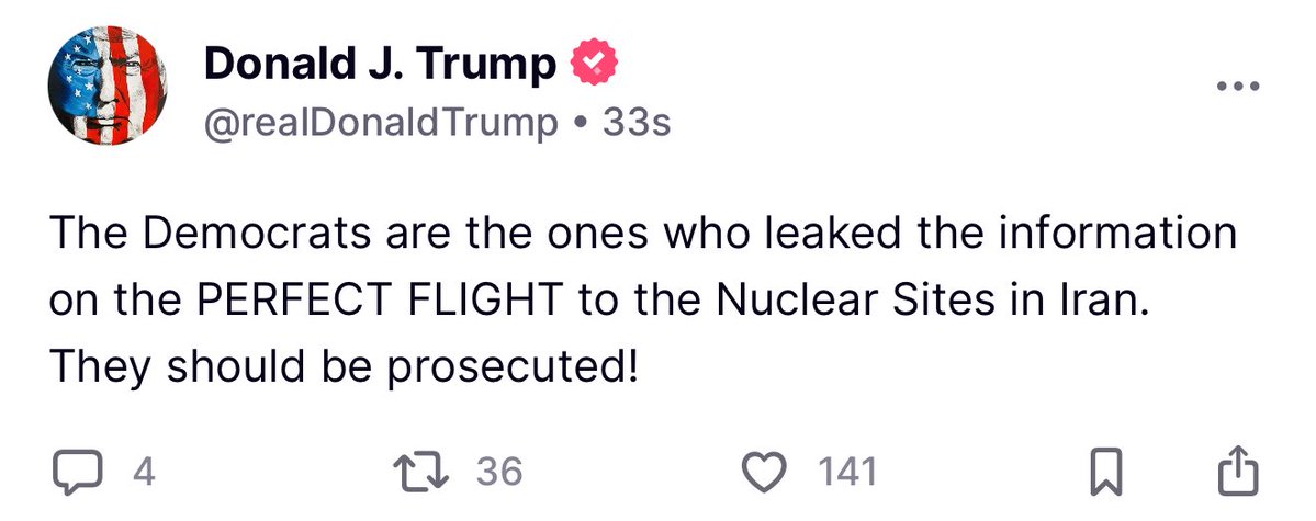 BREAKING: Trump Claims Democrats Leaked Iran Strike Secrets!
Demand for Treason Charges Sparks Outrage Among Supporters!