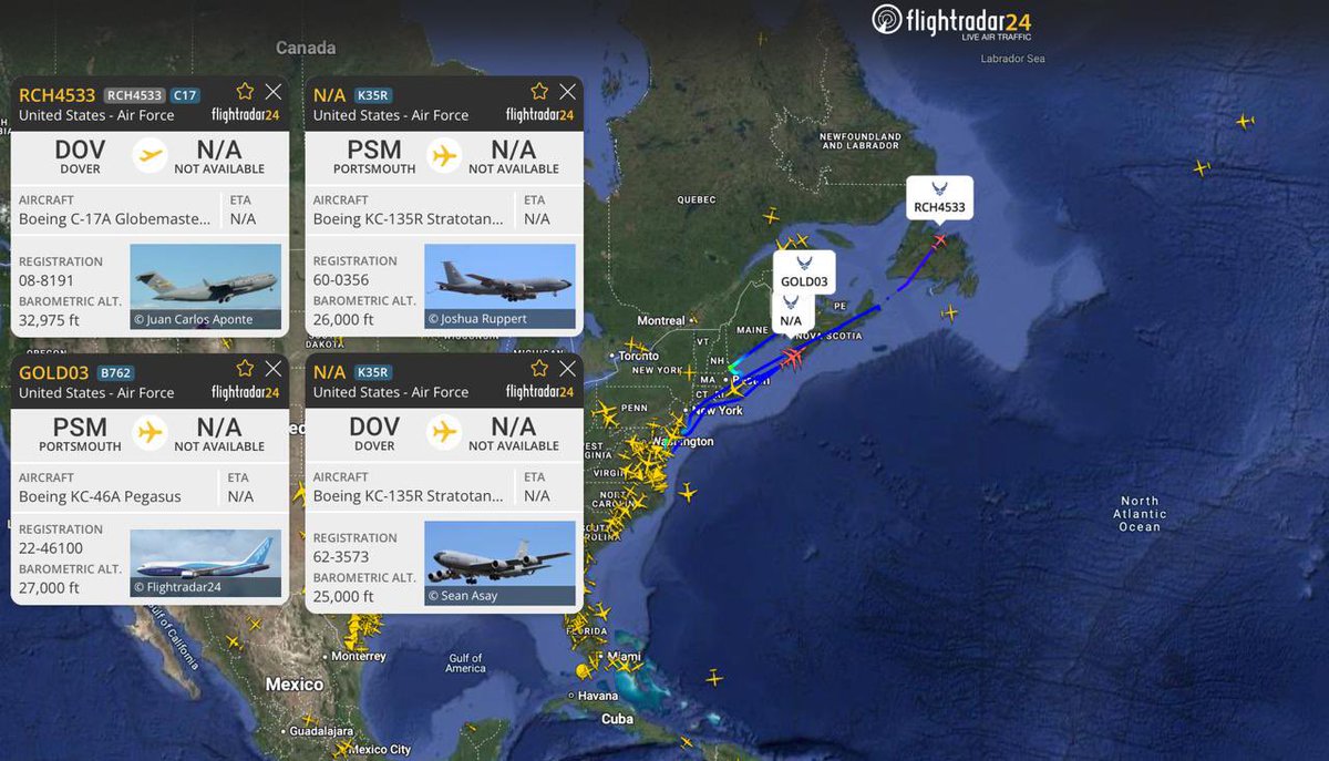 BREAKING: U.S. Air Force Tankers Soar Over North Atlantic - War Imminent?