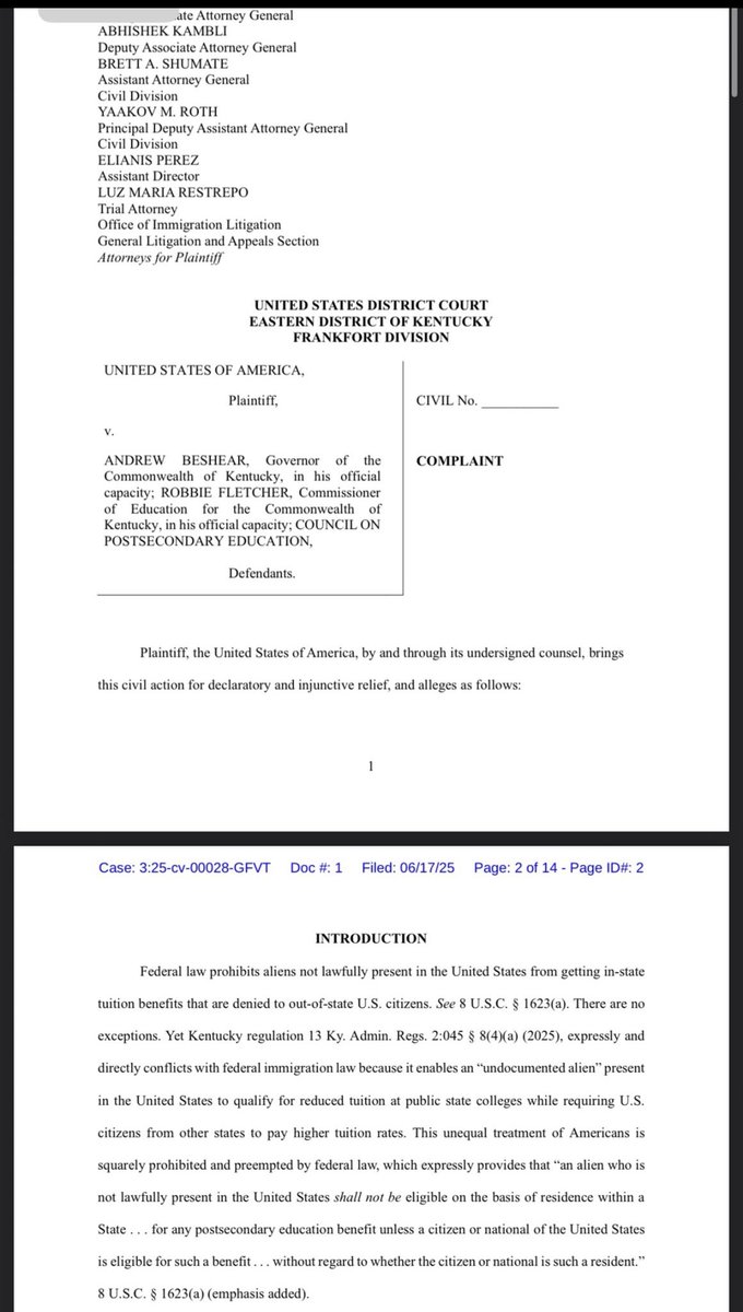 Beshear's Tuition Rule for Illegals Sparks DOJ Lawsuit: What's Next?