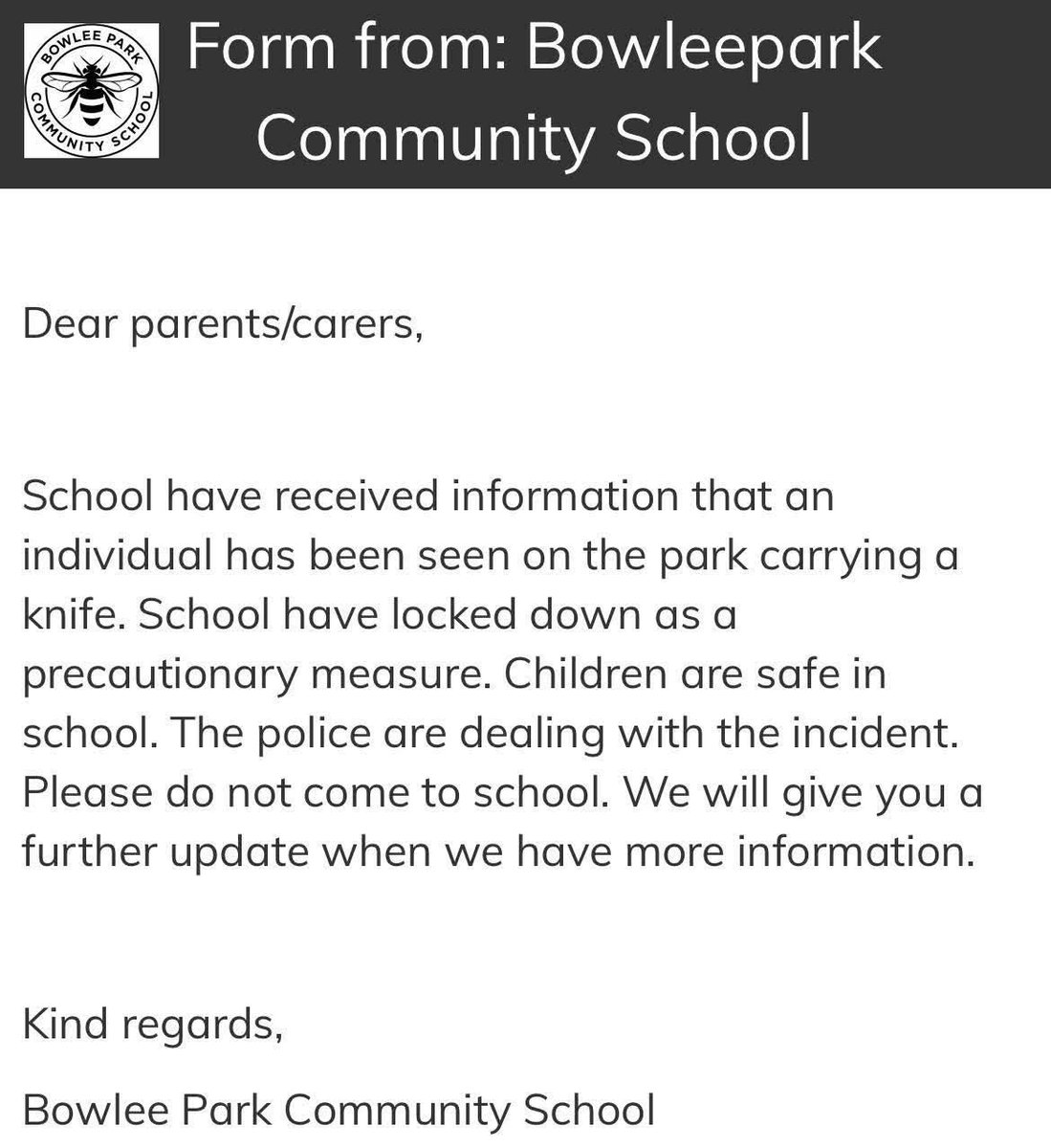 Breaking: Bowlee Park School Lockdown Sparks Outrage and Fear!