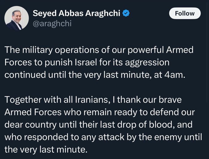Breaking: Iranian FM Araghchi Claims Ceasefire Amid Tensions!
