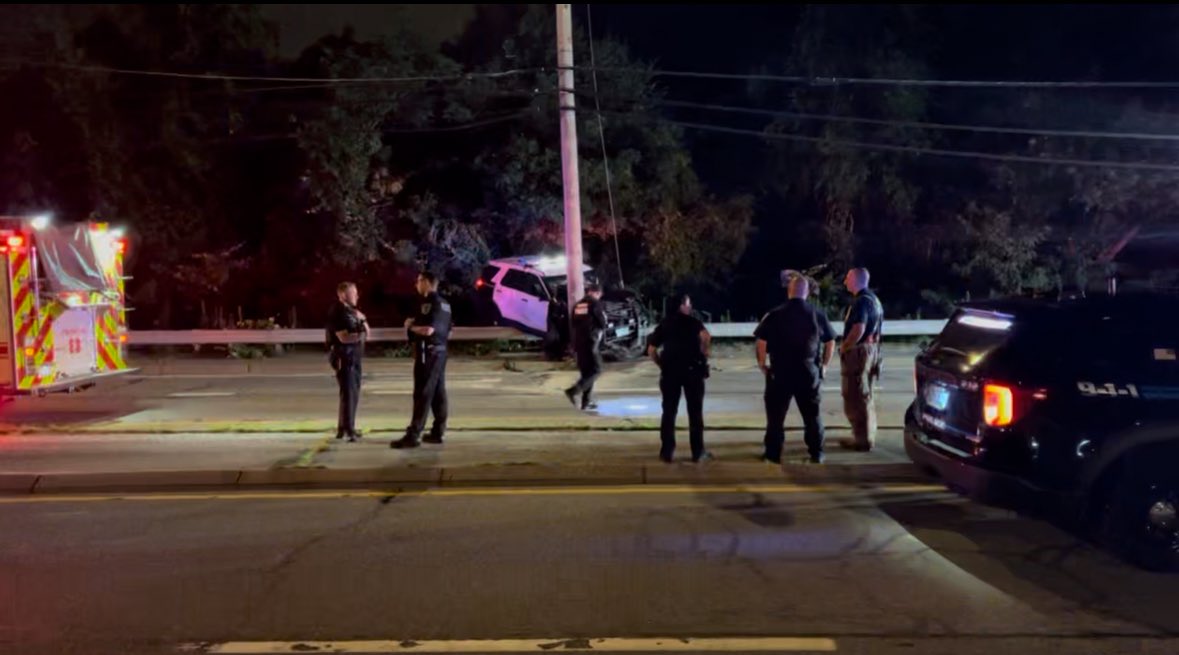 Breaking: Johnston Police Cruiser Crashes in Wild Pursuit!