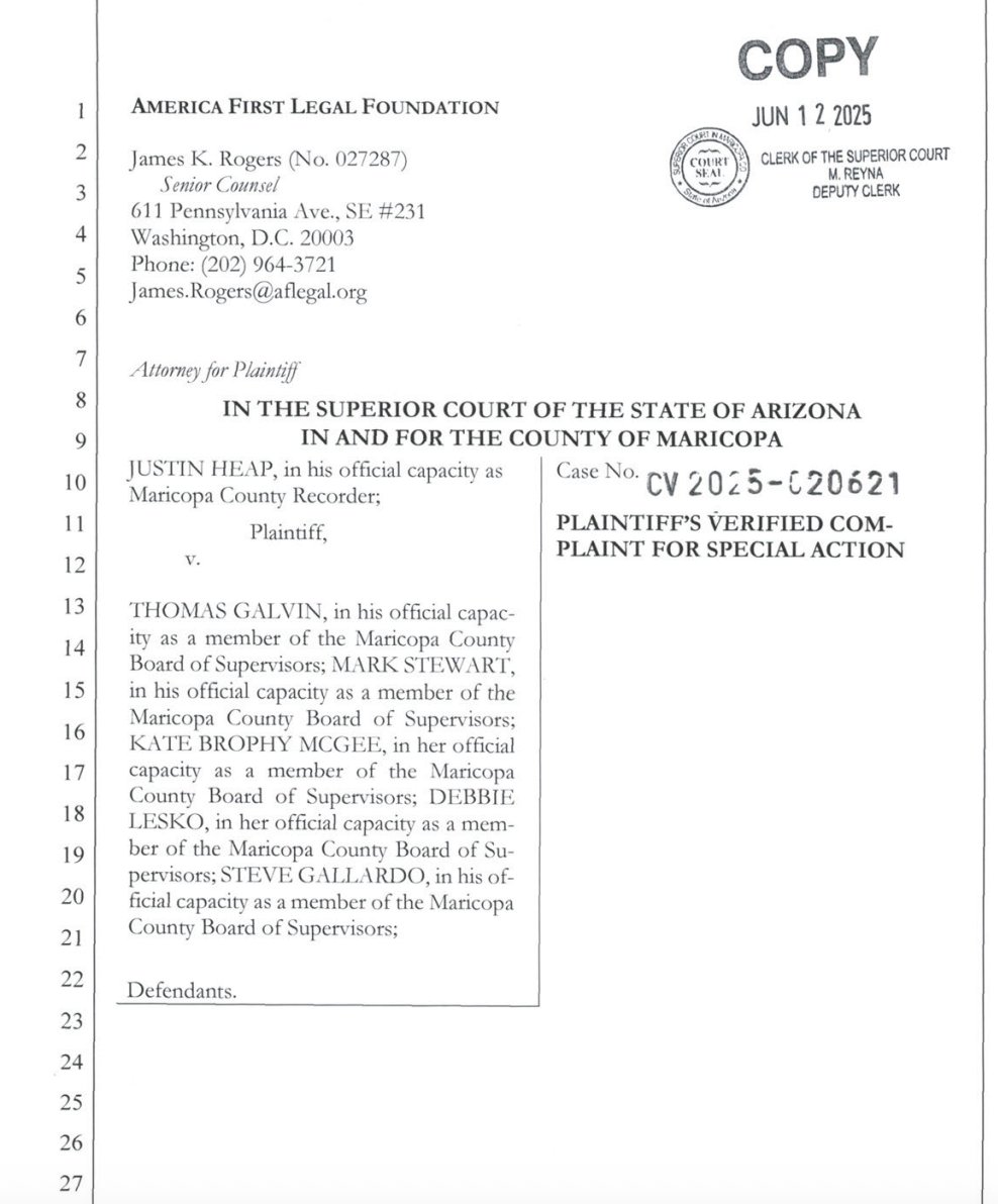 Breaking: Maricopa County Election Control Lawsuit Shocks All!