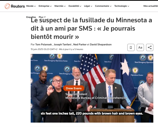 Breaking: Minnesota Shooter's Disturbing Text Reveals Dark Intent