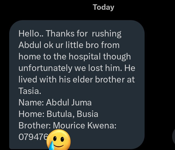 Breaking News: Abdul Juma Dies at KNH After Police Shooting!  
endpolicebrutalityke
