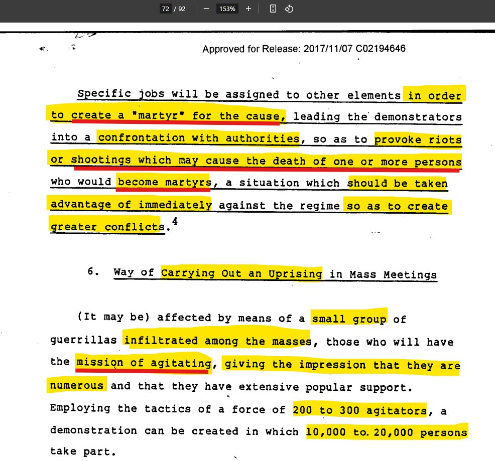 CIA's 1983 Riot Guide: 'Create Martyr' to Ignite Violence!