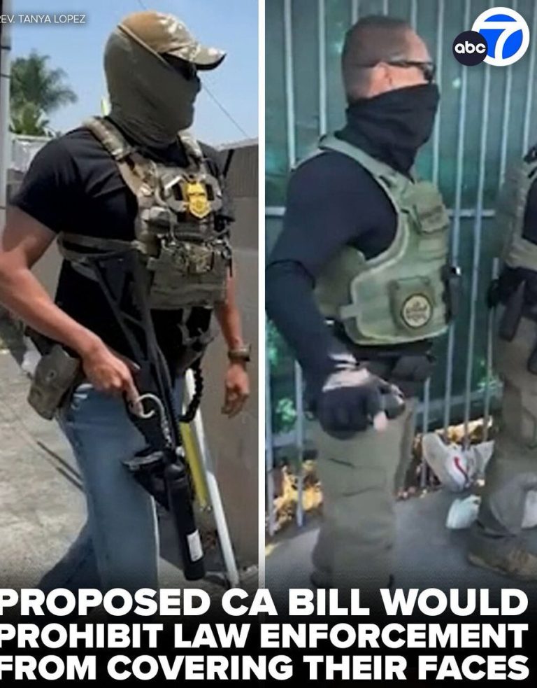 California: Masks for Looters, But ICE Must Show Their Faces?