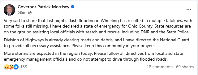 Catastrophic Flash Flooding in Wheeling: Multiple Fatalities Confirmed!