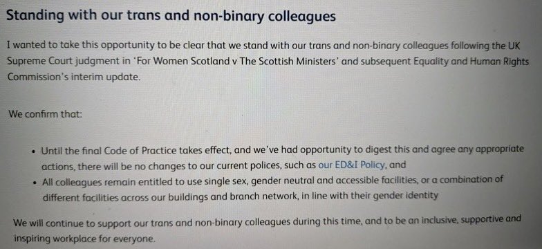 Co-op Bank Employee Leaks Shocking Allyship Message Post-Ruling