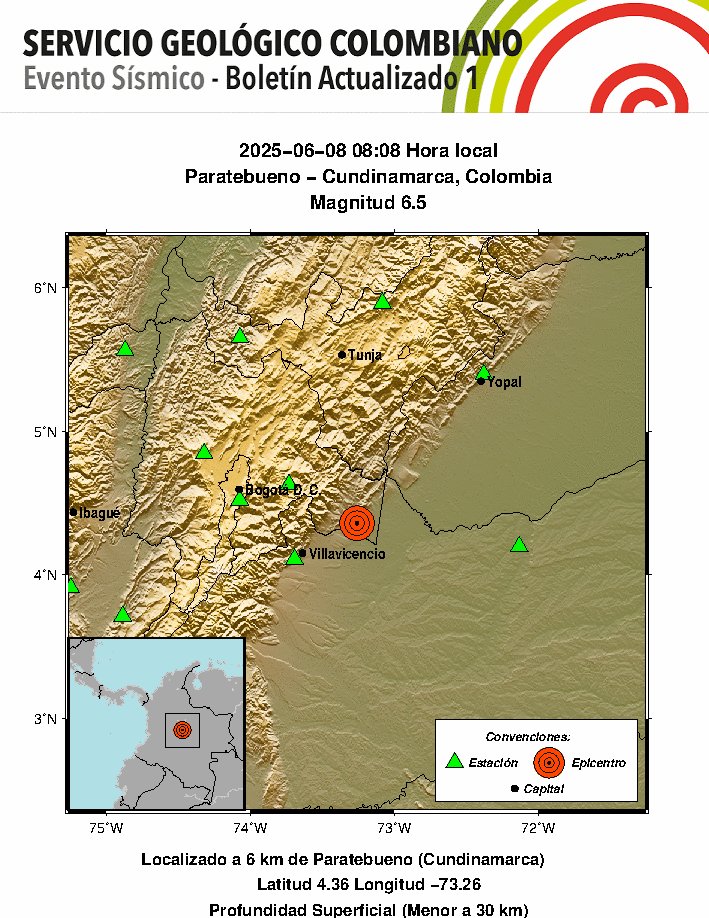 Colombia Shaken: 6.5 Magnitude Quake Strikes Cundinamarca!