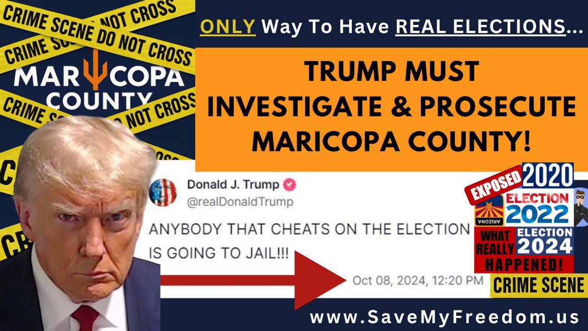 Controversial DEMAN: Investigate 2020, 2022, 2024 Maricopa Votes!