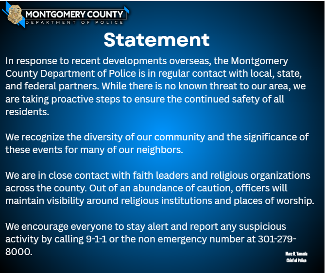 Controversial Response: MCPD's Bold Move Amid Global Unrest!
