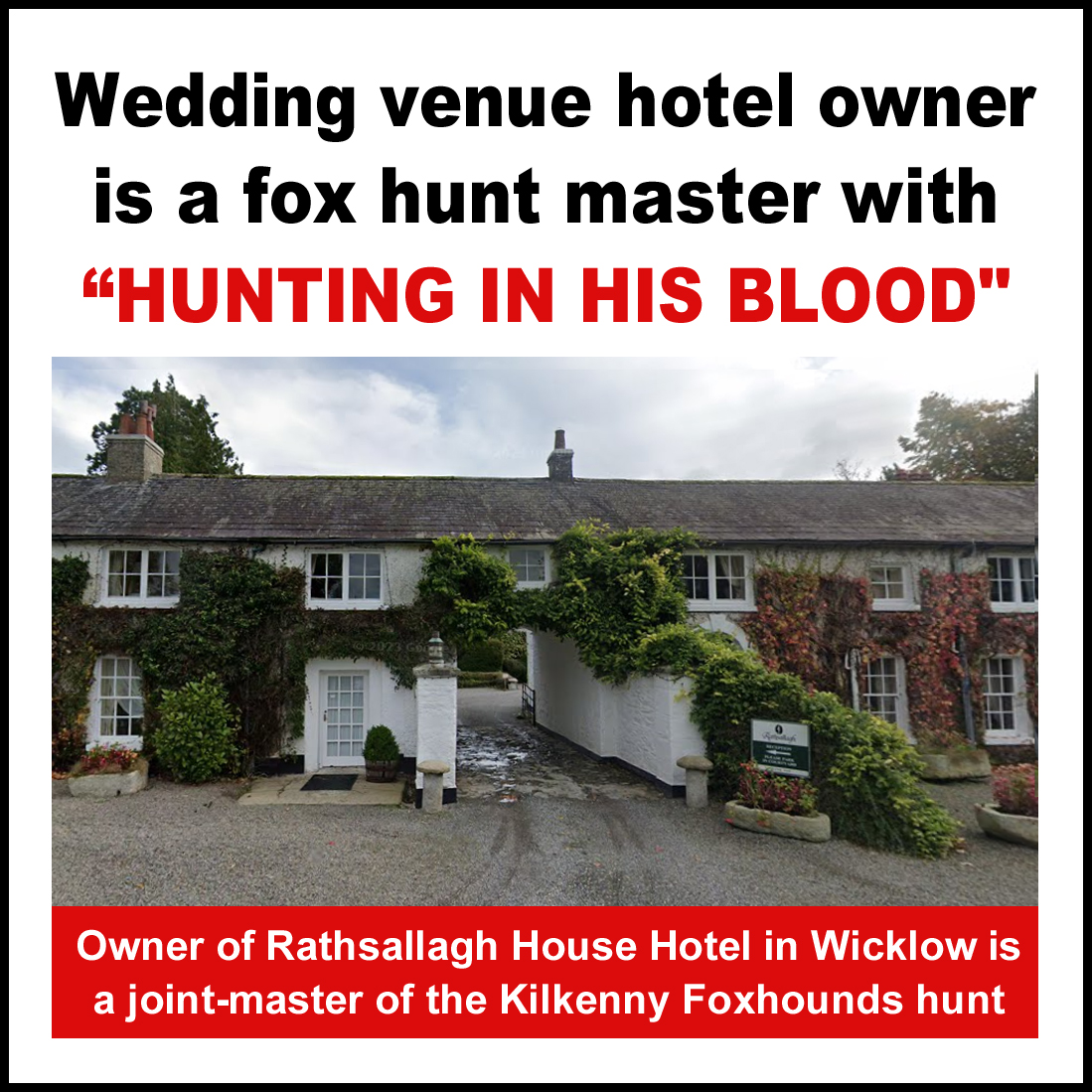 Controversy Erupts: Wedding Venue Owned by Fox Hunt Master!