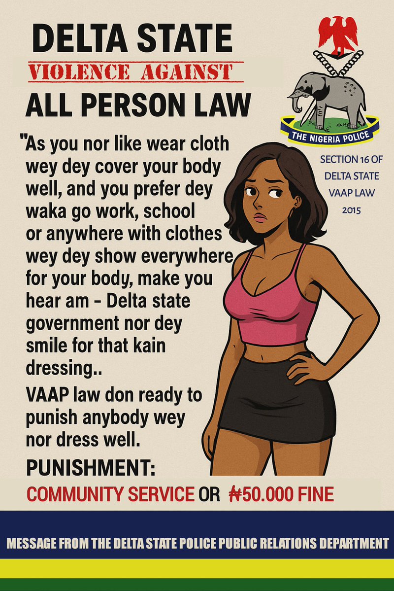 Delta Police to Fine Women N50,000 for 'Improper Dressing'
