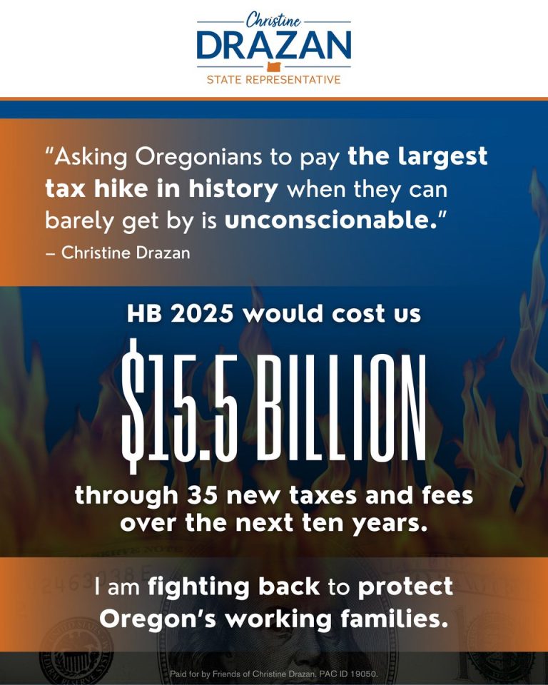 Democrats’ Plan: $15.5B Tax Hike on Struggling Oregonians!