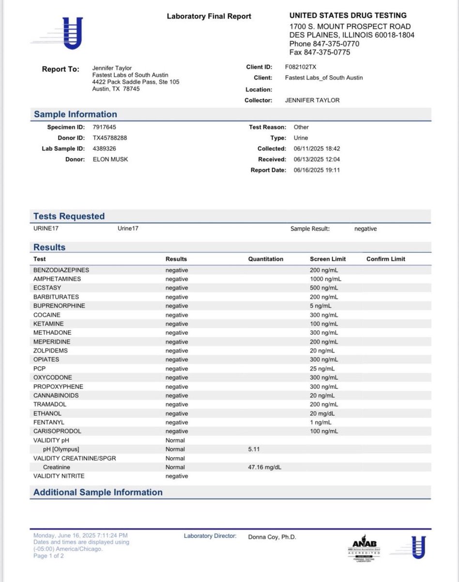 Elon Musk's Drug Test Clean: Shocking Rebuttal to Critics!