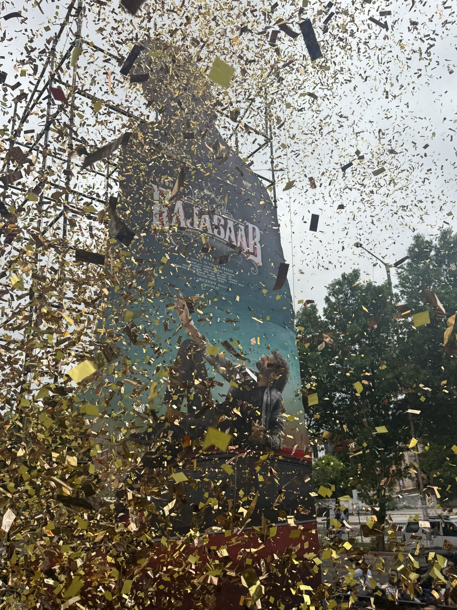 Epic KING-SIZE CUTOUT Ignites Fan Frenzy at PRASAD for Prabhas Movie!