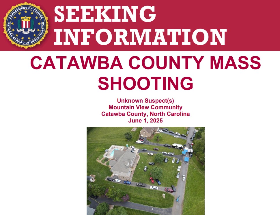 FBI's Shocking $15k Reward for Catawba County Mass Shooter