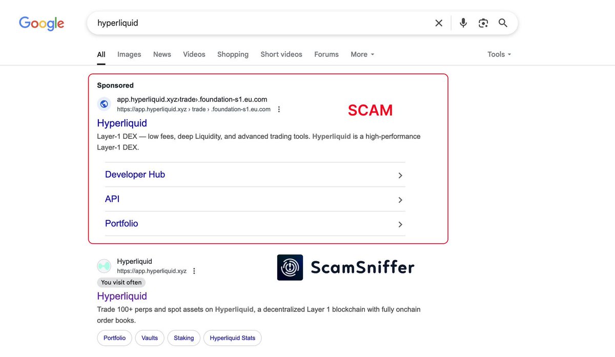 🚨 Fake “Hyperliquid” Ads: Google’s Newest Scam Exposed!