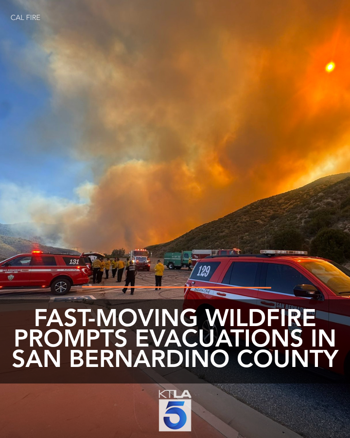 Firestorm Fury: San Bernardino's Wildfire Sparks Urgent Evacuations!
