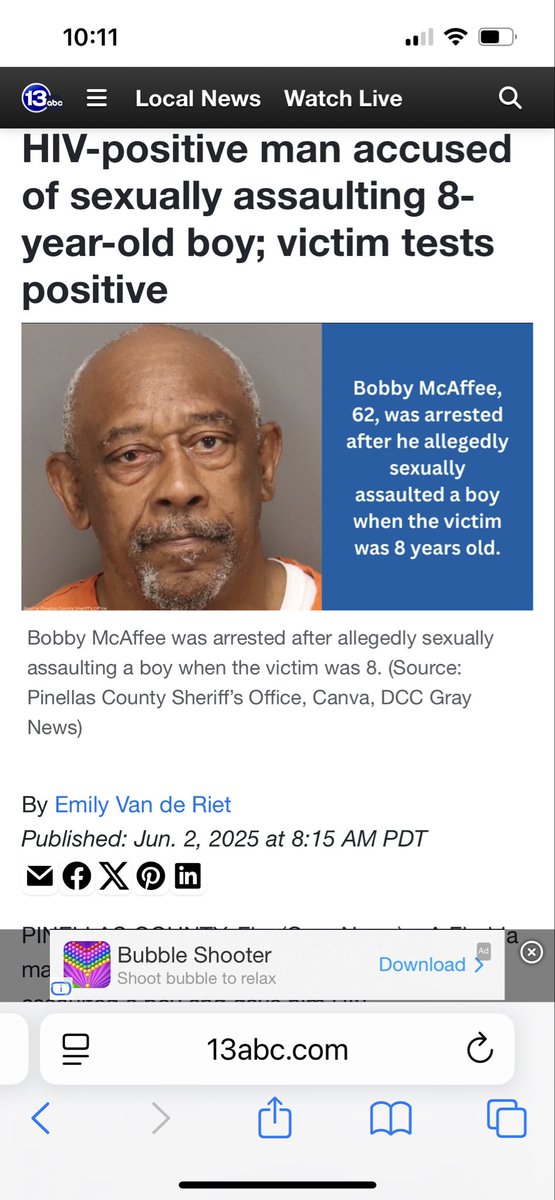 Florida Man, 62, Arrested for Assaulting 8-Year-Old, Transmitting HIV