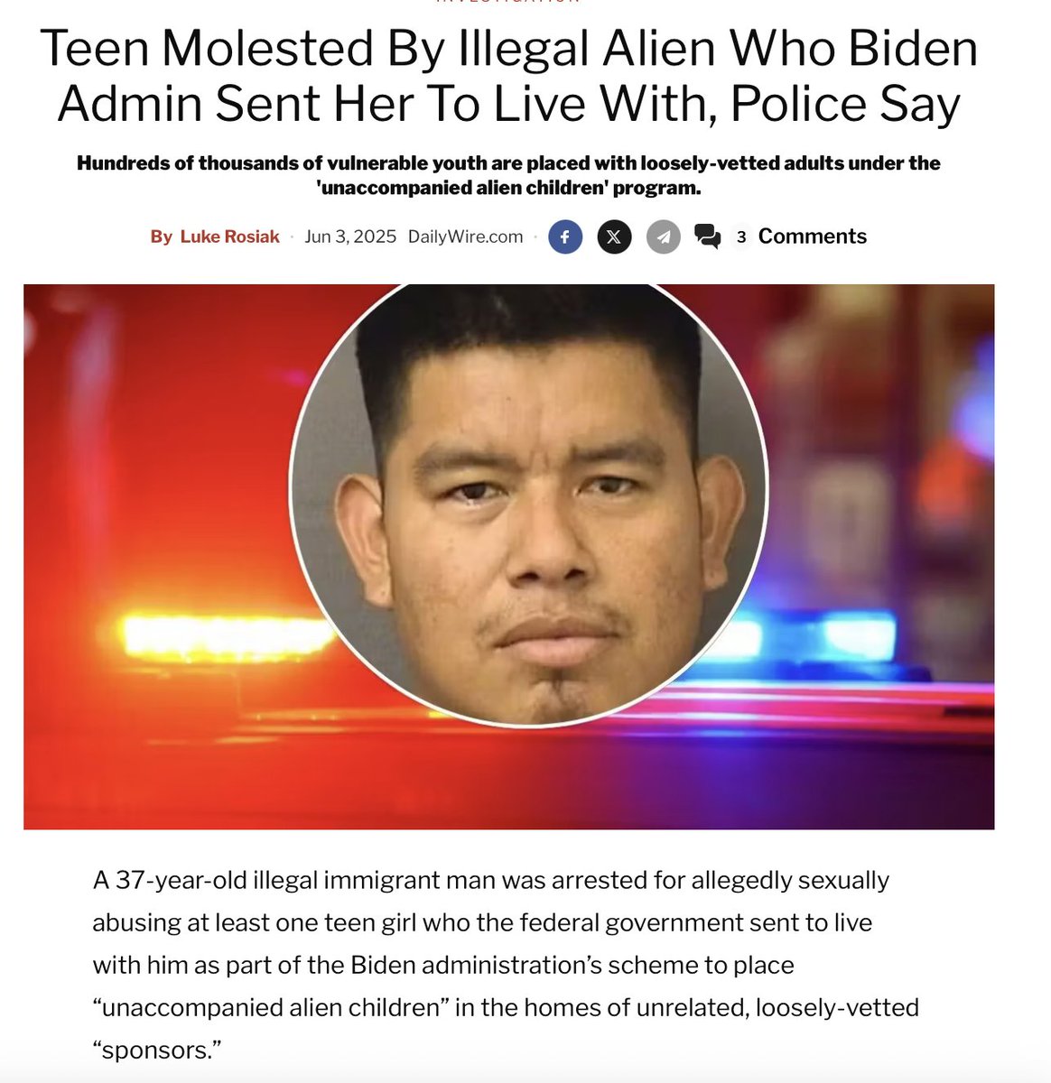 Florida Police Arrest Immigrant for Molesting Biden's Foster Teens