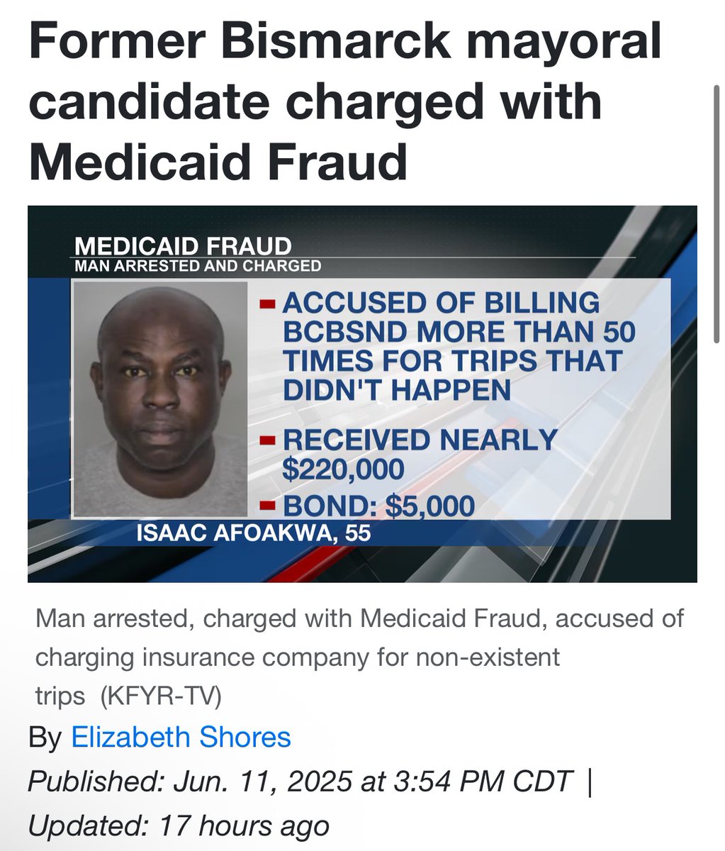 Former Bismarck Mayor Candidate Arrested for Shocking Medicaid Fraud!