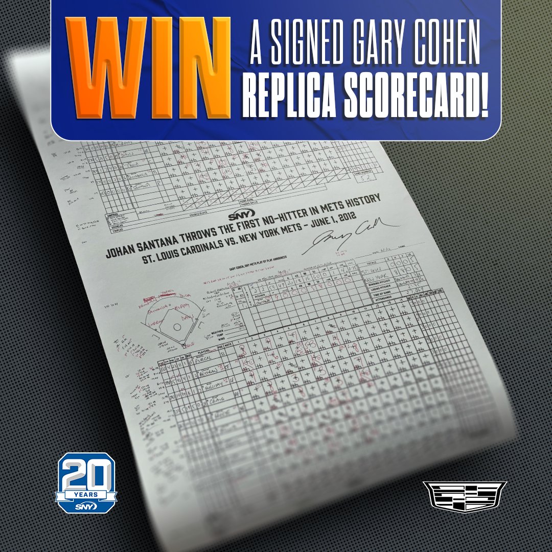🚨GIVEAWAY🚨: Win Gary Cohen's Scorecard! Controversial No-Hitter!