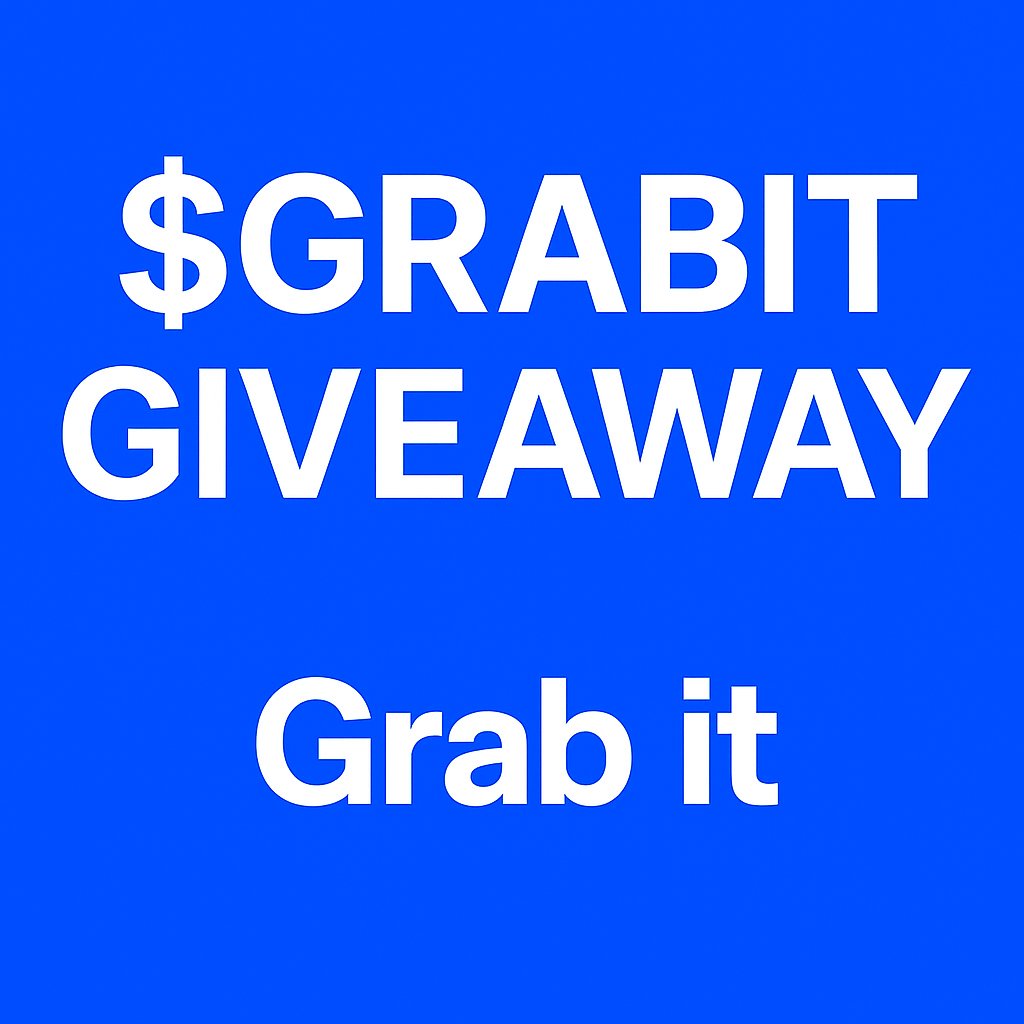 🚨 $GRABIT Giveaway: 1 Million to 200 Users! Are You In? 💰🔥