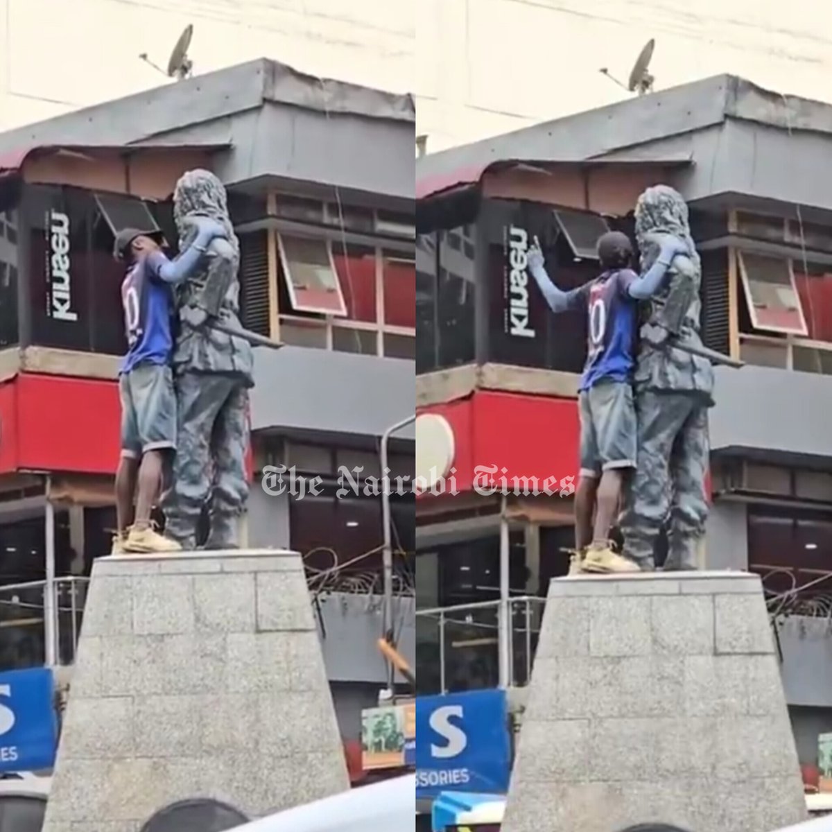 Gen Z Sparks Outrage: Chatting with Dedan Kimathi Statue! 🚨