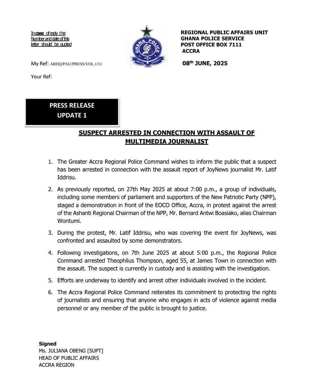 Ghana Police Arrests 55-Year-Old in Shocking Assault Case!