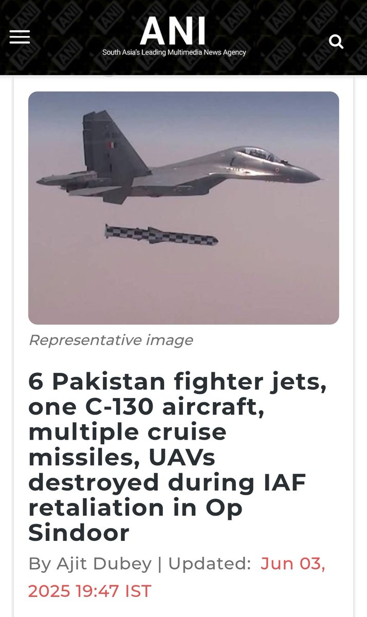 IAF Strikes Hard: Pakistan Loses 6 Jets, C-130, and Missiles!