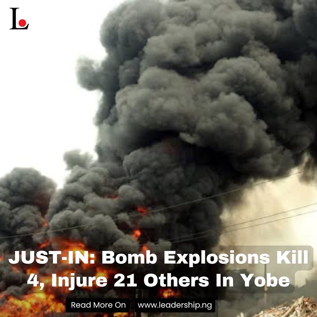 ISWAP Terrorists Strike: 4 Dead, 21 Injured in Yobe Explosions!