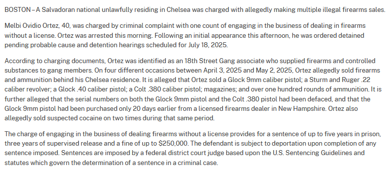 Illegal Alien Charged: Salvadoran Gang Associate Dealing Guns!