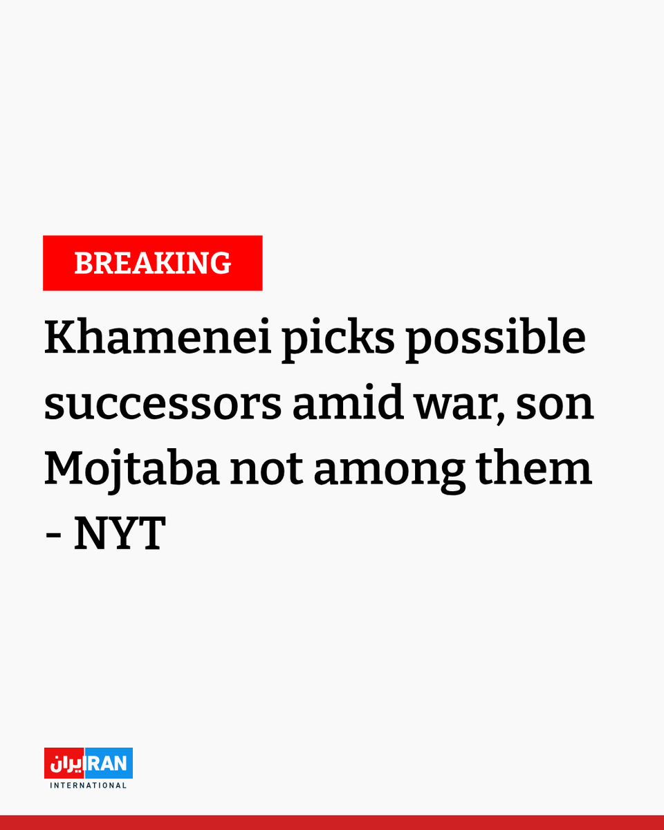 Iran's Khamenei Picks Succession Amid Tensions with Israel